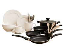 Stone Legend Black - 10 делен Сет садови за готвење и Essence Сет за ручек