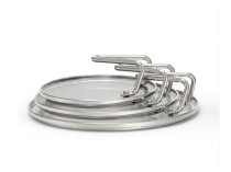 Classic Stainless Steel Стаклен капак