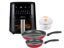 Air Fryer Prime Апарат за готвење, Стартер сет и Chop Express Рачен сечко