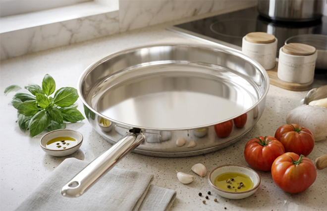 Delimano Classic Stainless Steel Грил тава 26 см. Delimano Classic Stainless Steel Грил тава 26 см.